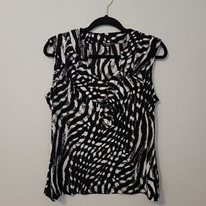 Cocomo Petite Size Large Ruffled V Neck Tank Top